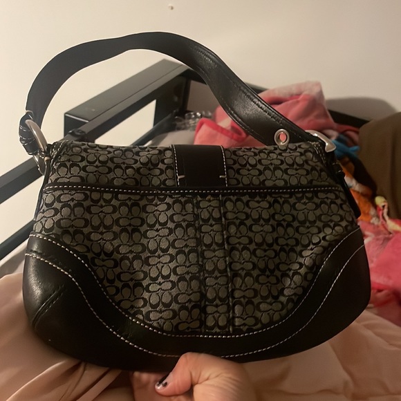 coach soho mini signature flap hobo handbag vintage y2k 2000s Core - Picture 4 of 4